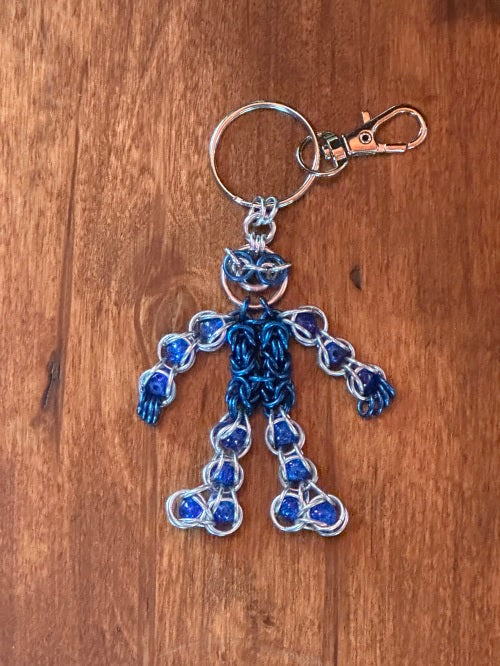 The Dude Blue Chain Maille KeyChain - Bonfire Baja Hoodies