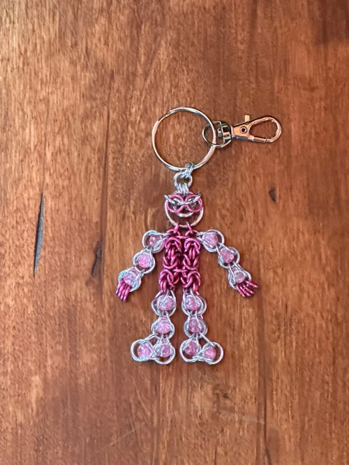 The Dude Pink Chain Maille KeyChain - Bonfire Baja Hoodies