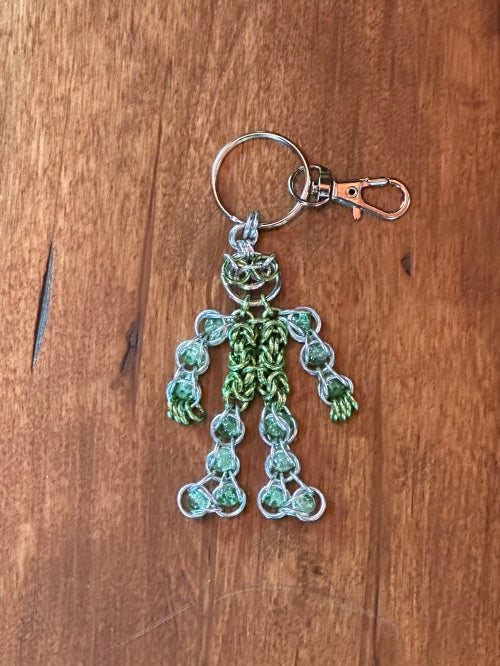 The Dude Lime Chain Maille KeyChain - Bonfire Baja Hoodies