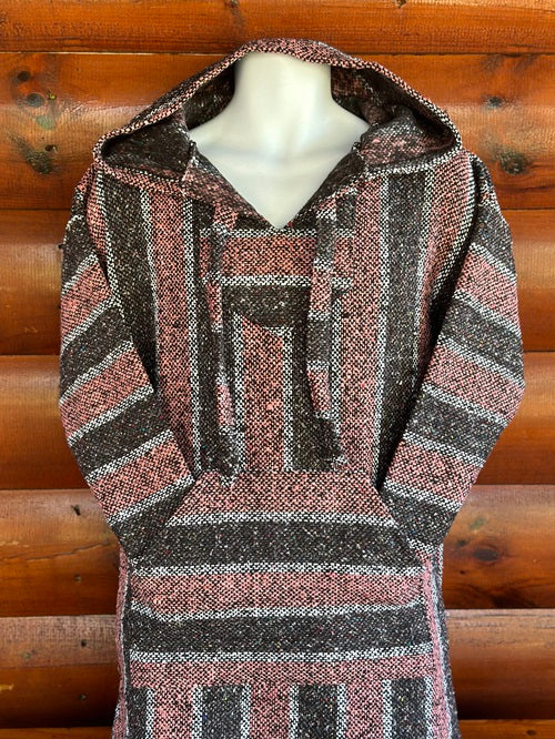 Gray Pink White Baja Hoodie - Bonfire Baja Hoodies