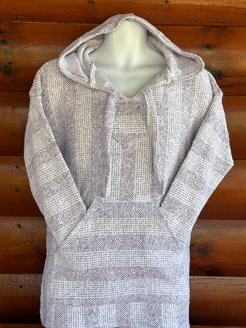 Light Purple White Baja Hoodie - Bonfire Baja Hoodies