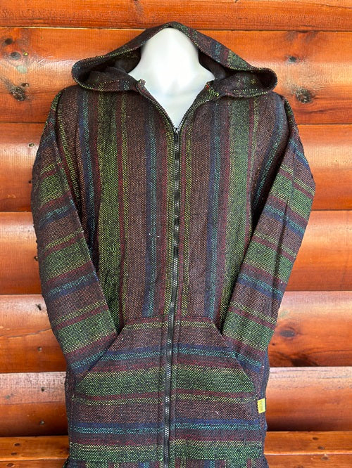 Dark Red Green Blue Multi Baja Hoodie– Bonfire Baja Hoodies