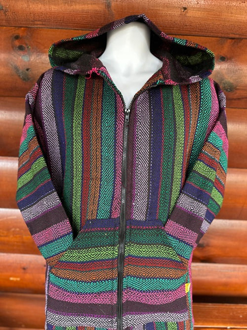 Black Multi Purple Baja Hoodie - Bonfire Baja Hoodies