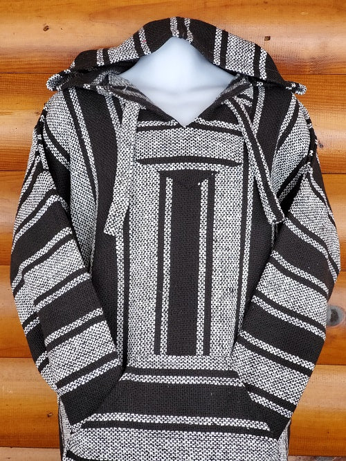 Black and White Baja Hoodie - Bonfire Baja Hoodies