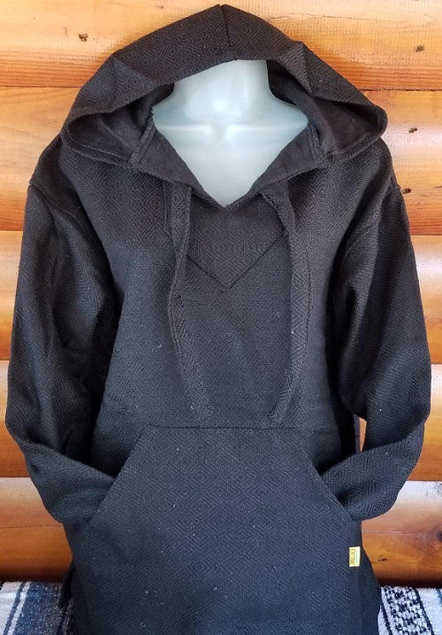 Solid Black Baja Hoodie - Bonfire Baja Hoodies