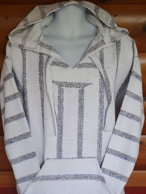 White Denim Baja Hoodie Baja Hoodie - Bonfire Baja Hoodies