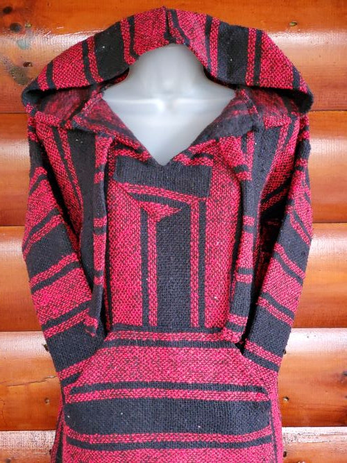 Red and Black Baja Hoodie - Bonfire Baja Hoodies