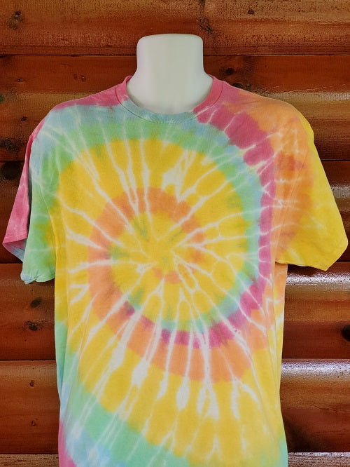 Aerial Spiral Tie Dye T-Shirt - Bonfire Baja Hoodies