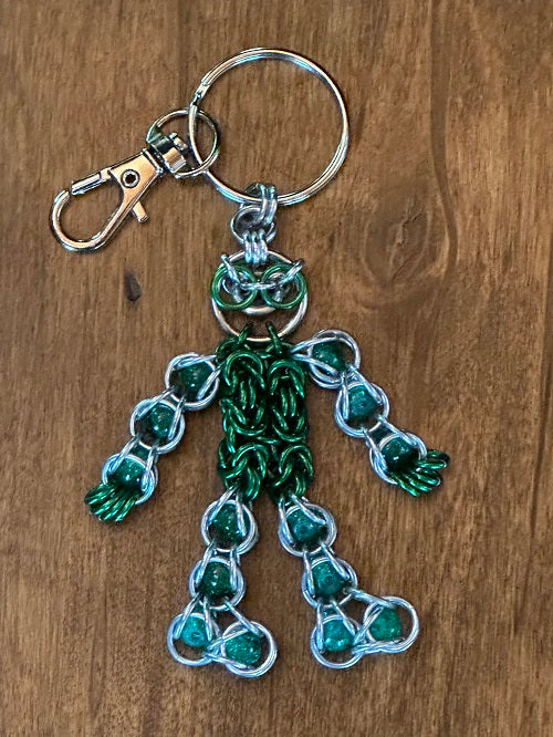 The Dude Green Chain Maille KeyChain - Bonfire Baja Hoodies