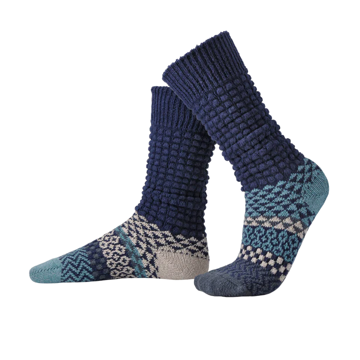 Cerulean Fusion Slouch Solmate Socks - Bonfire Baja Hoodies