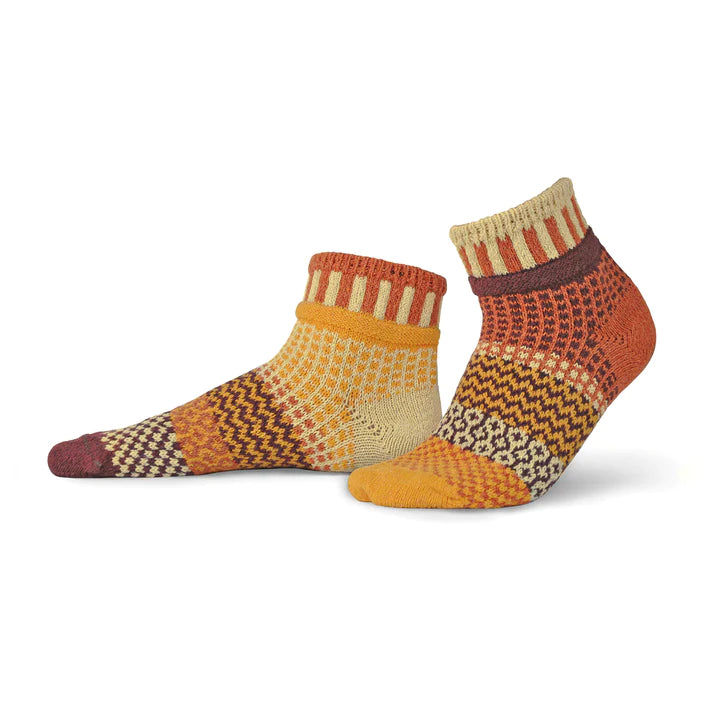 Pumpkin Pie Quarter Solmate Socks - Bonfire Baja Hoodies