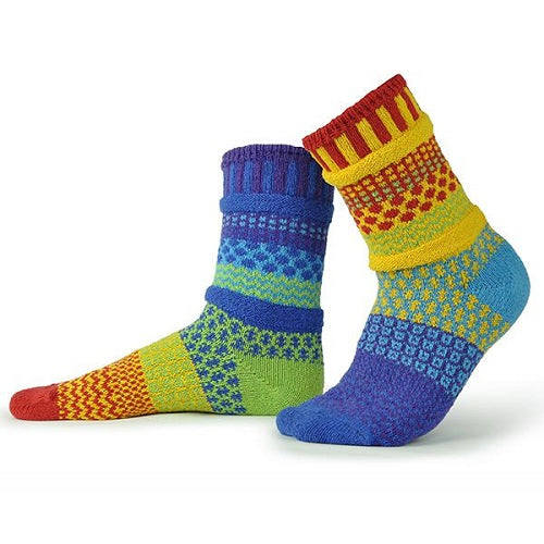 Rainbow Crew Solmate Socks - Bonfire Baja Hoodies