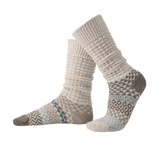 Seashell Fusion Slouch Solmate Socks - Bonfire Baja Hoodies