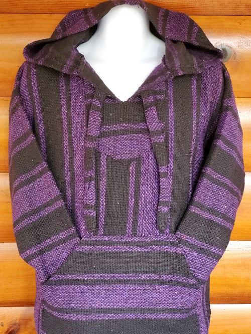 Purple Black Baja Hoodie - Bonfire Baja Hoodies