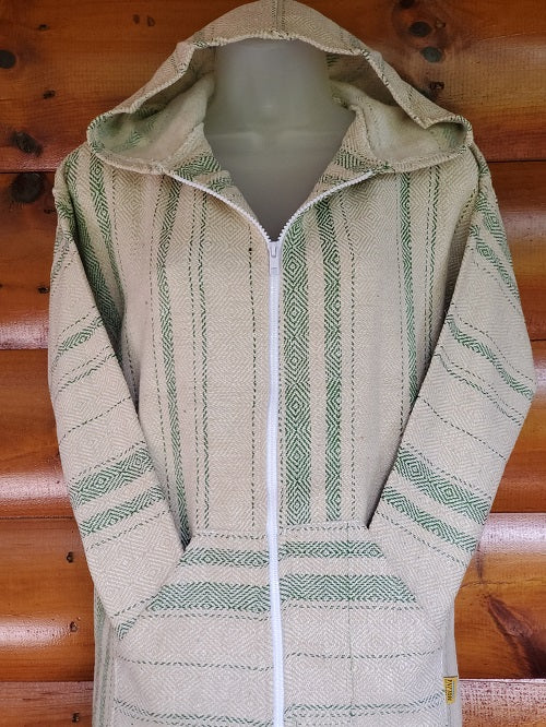 Tan and Green Baja Hoodie - Bonfire Baja Hoodies