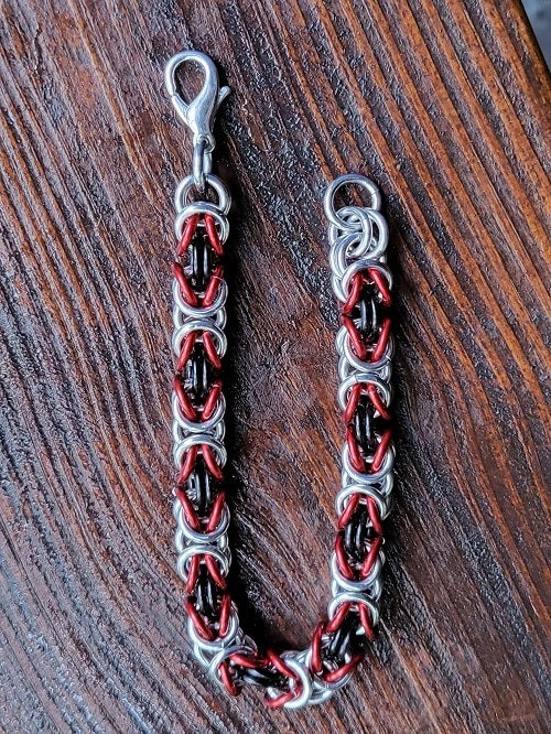 Byzantine 16G Chain Maille Bracelet - Bonfire Baja Hoodies