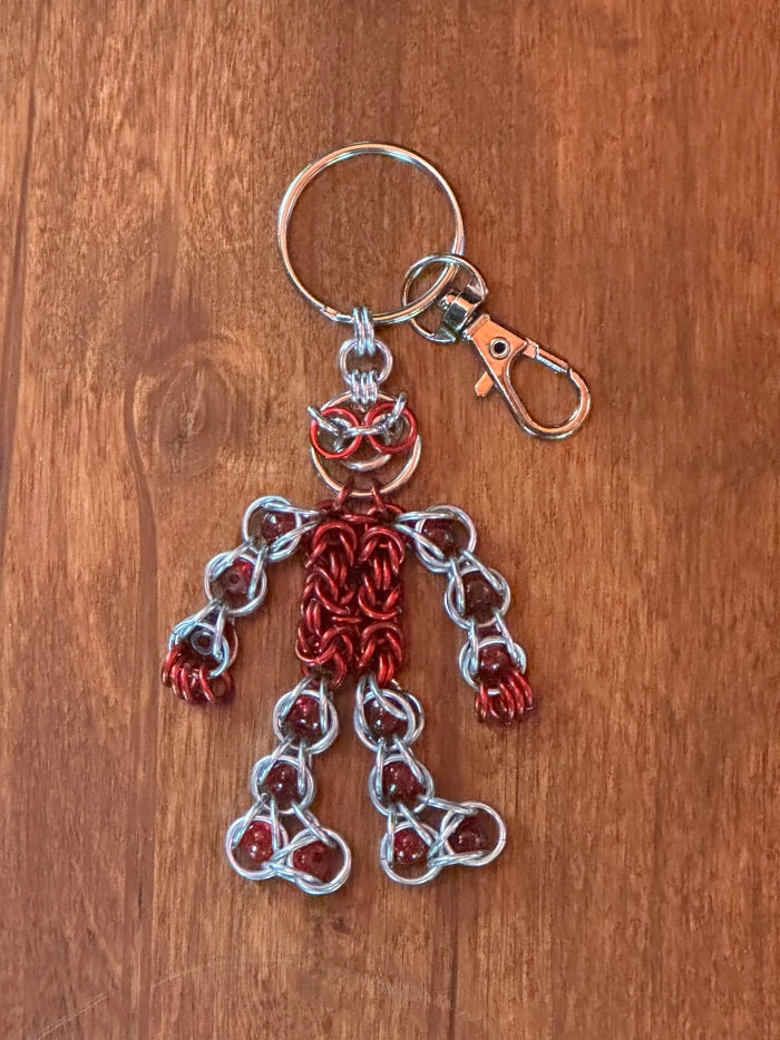 The Dude Red Chain Maille KeyChain - Bonfire Baja Hoodies