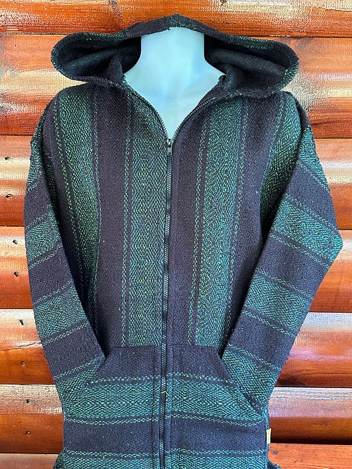 Green Black Baja Hoodie - Bonfire Baja Hoodies