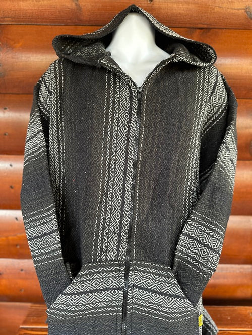 Brown Black Tan Baja Hoodie - Bonfire Baja Hoodies