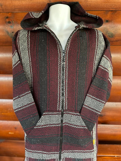 Red Black White Baja Hoodie - Bonfire Baja Hoodies