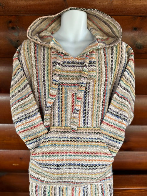 Tan Multi Baja Hoodie - Bonfire Baja Hoodies