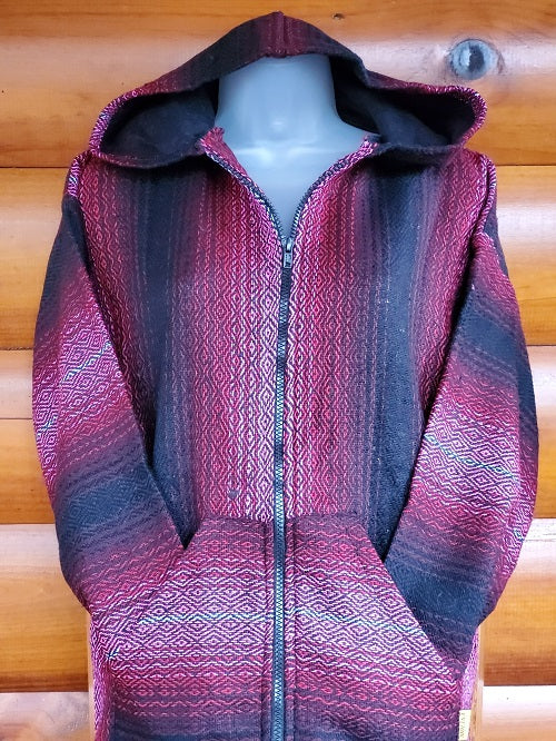 Pink and Black Baja Hoodie - Bonfire Baja Hoodies