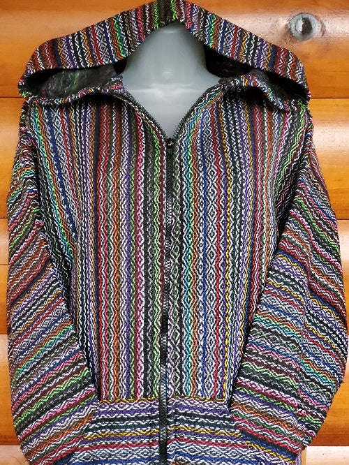 Black Multi Baja Hoodie