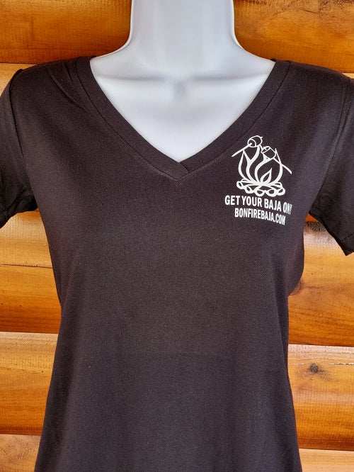 Bonfire v-neck neck T-shirts