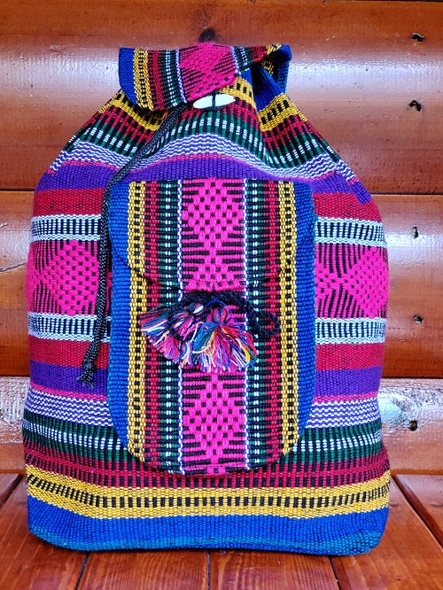 Pink Blue Baja Backpack - Bonfire Baja Hoodies
