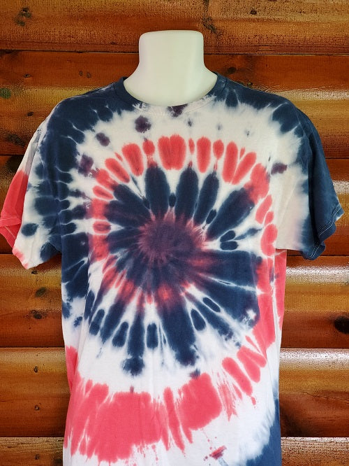 USA Tie Dye T-Shirt - Bonfire Baja Hoodies