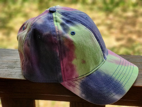 Purple Passion Tie Dye Baseball Hat - Bonfire Baja Hoodies