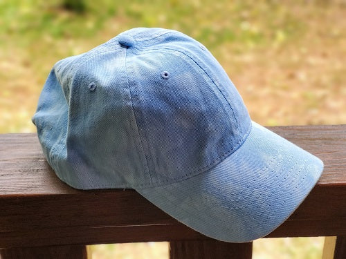 Light Blue Tie Dye Baseball Hat - Bonfire Baja Hoodies