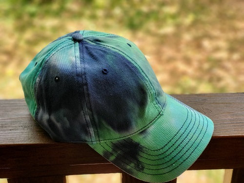 Ocean Tie Dye Baseball Hat - Bonfire Baja Hoodies