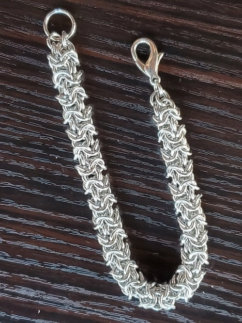 Turkish Silver Chain Maille Bracelet - Bonfire Baja Hoodies