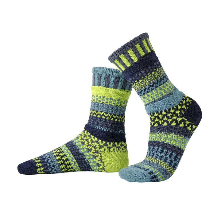 Lemongrass Crew Solmate Socks - Bonfire Baja Hoodies