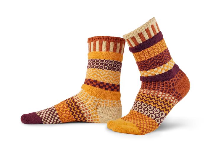 Pumpkin Pie Crew Solmate Socks - Bonfire Baja Hoodies