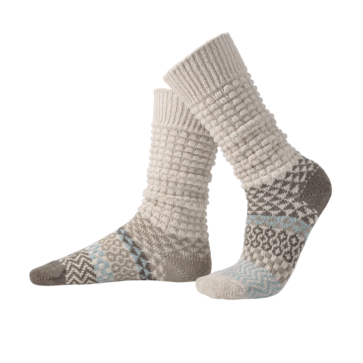 Seashell Fusion Slouch Solmate Socks - Bonfire Baja Hoodies