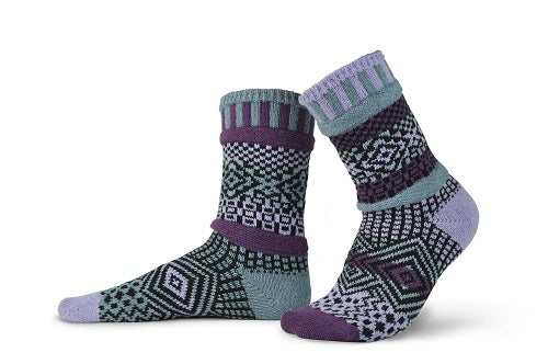 Wisteria Crew Solmate Socks - Bonfire Baja Hoodies